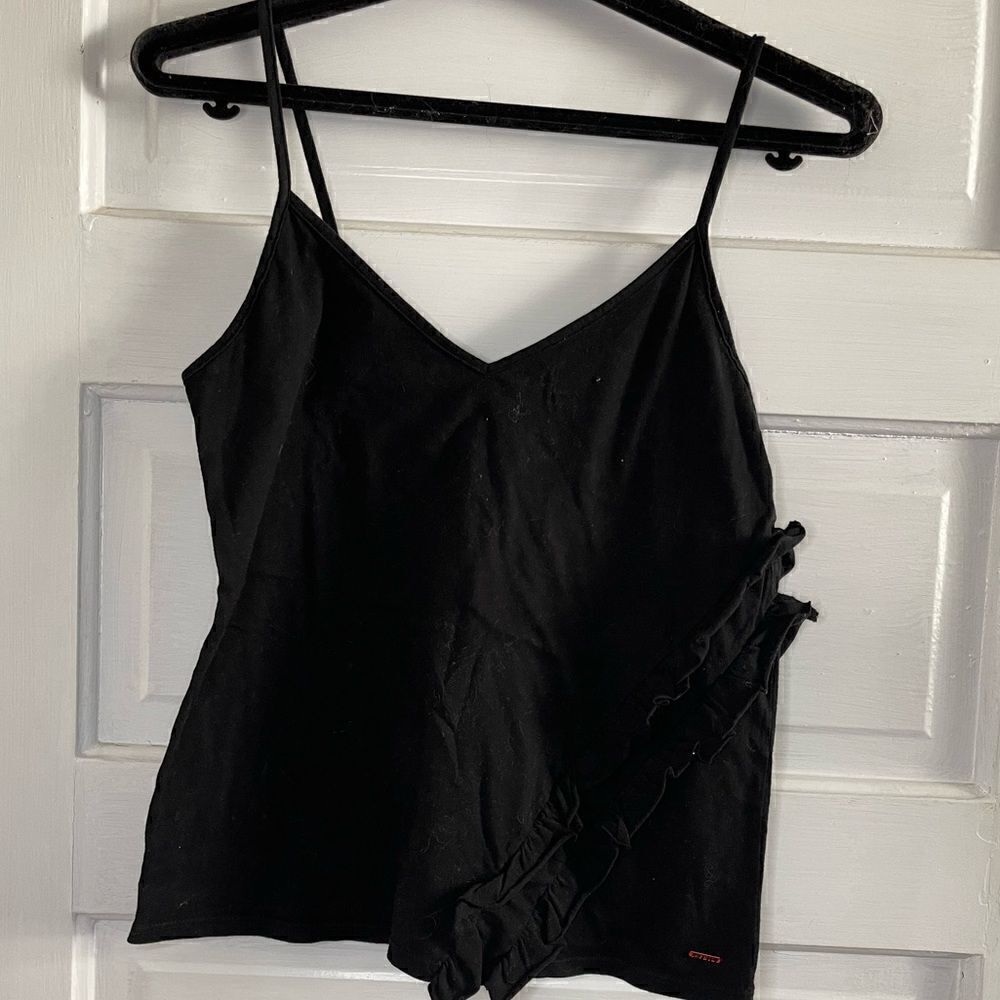 n:Philanthropy Ruffle Cami in Black Cat